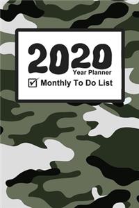 My To Do List - Year Planner 2020!