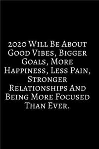 2020 Will Be About Good