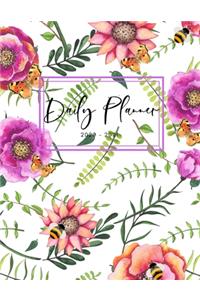 2020 2021 15 Months Flower Branch Daily Planner