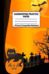 Handwriting Practice Paper Primary Composition Notebook