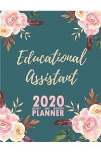 Educational Assistant 2020 Weekly and Monthly Planner