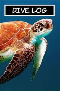 Dive Log 6x9 120 Pages Turtle Design