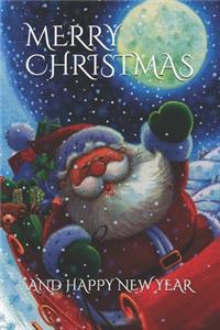 Christmas Notebook, Cristmas Journal, Christmas Diary - One Subject - 120 Pages