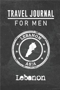 Travel Journal for Men Lebanon