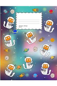 Space Cats: School Supplies Primary Composition Book for Kids