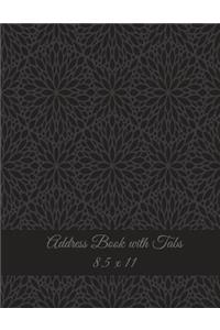 Address Book with Tabs 8.5 x 11
