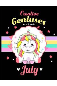Creative Geniuses Are Born In July