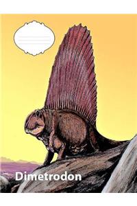 Dimetrodon Dinosaur college rule lined paper composition book