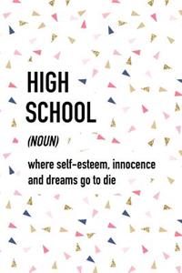 High School Where Self-Esteem Innocence and Dreams Go to Die