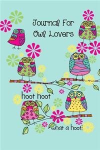Journal for Owl Lovers
