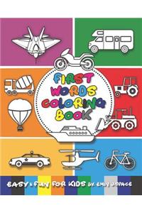First Word Coloring Book