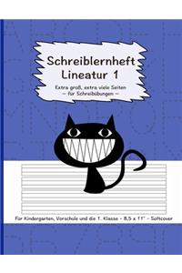 Schreiblernheft Lineatur 1