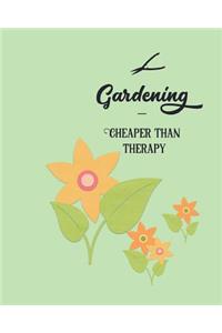 Gardening Cheaper Than Therapy