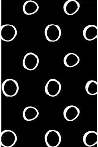 Bullet Journal Big White Circles on Black