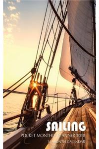 Sailing Pocket Monthly Planner 2018