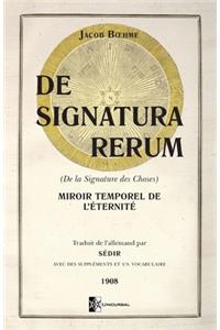 De Signatura Rerum (De la Signature des Choses)