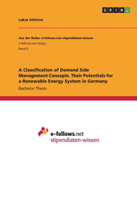 Classification of Demand Side Management Concepts. Their Potentials for a Renewable Energy System in Germany