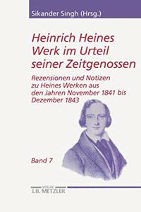 Heinrich Heines Werk Im Urteil Seiner Zeitgenossen