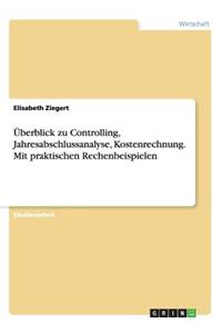 Überblick zu Controlling, Jahresabschlussanalyse, Kostenrechnung. Mit praktischen Rechenbeispielen