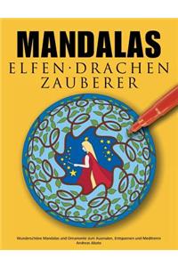 Mandalas Elfen Drachen Zauberer