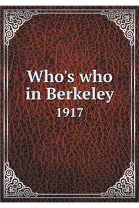 Who's who in Berkeley 1917