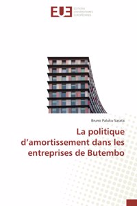 politique d'amortissement dans les entreprises de Butembo
