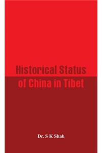 Historical Status of China in Tibet