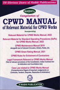 Compilation of CPWD Manual of Relevant Material for CPWD Works