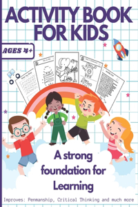Activity Book for Kids - Ages 4+