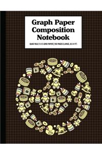 Graph Paper Composition Notebook Quad Rule 5x5 Grid Paper - 150 Sheets (Large, 8.5 x 11