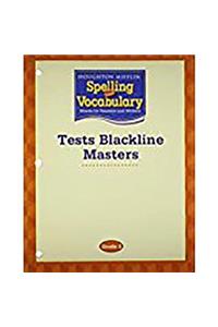 Spelling and Vocabulary Test Blackline Masters Grade 2