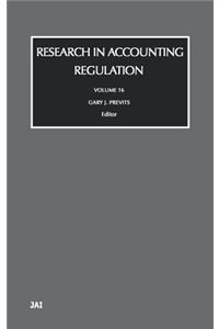 Research in Accounting Regulation, 16