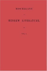 Miscellany of Hebrew Literature
