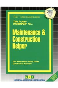 Maintenance and Construction Helper