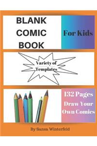 Blank Comic Book for Kids