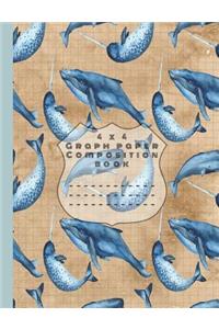 4 x 4 graph paper composition book