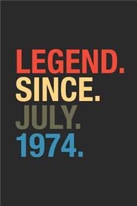 Legend Since July 1974