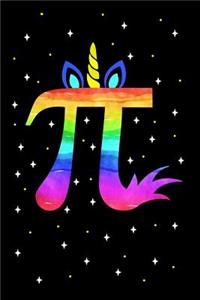 Funny magical pi unicorn journal