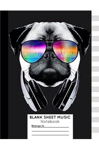Blank Sheet Music Notebook