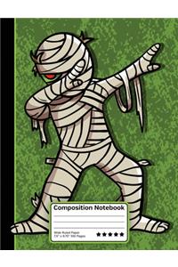 Dabbing Mummy Composition Notebook