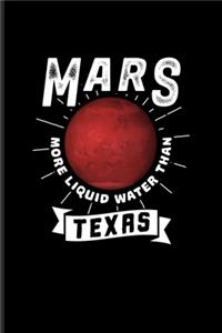 Mars More Liquid Water Than Texas