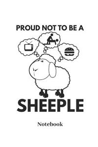 Proud Not to Be a Sheeple Notebook
