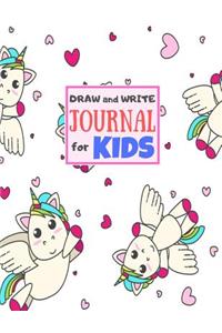 Draw and Write Journal for Kids: Cute Unicorn Matte Cover Design for Drawing, Creative Writing, Doodling, Creating Your Own Story, Illustration Book and Diary (Perfect Gift for Kids