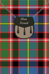 Clan Norvel Tartan Journal/Notebook