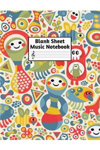Blank Sheet Music Notebook