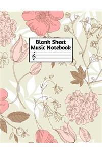 Blank Sheet Music Notebook