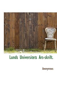 Lunds Universitets Ars-Skrift.