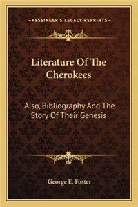 Literature of the Cherokees