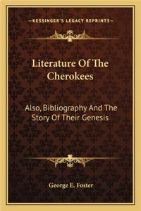 Literature of the Cherokees