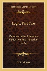 Logic, Part Two